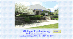 Desktop Screenshot of michiganpsychotherapy.com